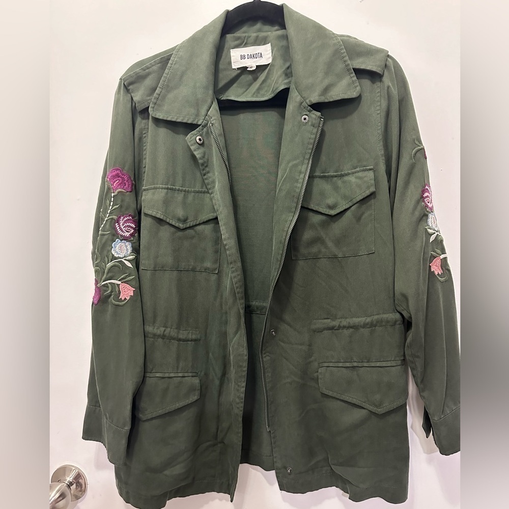 BB Military Embroidery Jacket Sz S - Picture 3 of 11